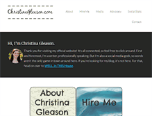 Tablet Screenshot of christinagleason.com